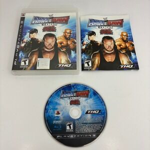 WWE Smackdown Vs. Raw 2008 ECW, PS3 (PlayStation 3, 2007) Complete w Manual CIB